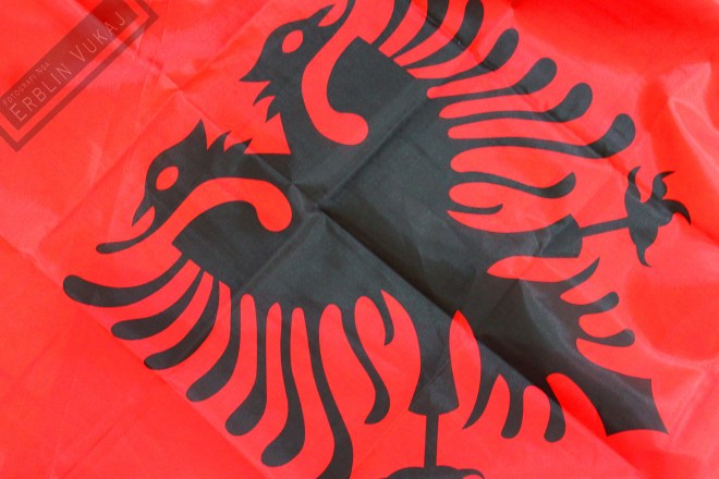 Cinese Albanian Flag